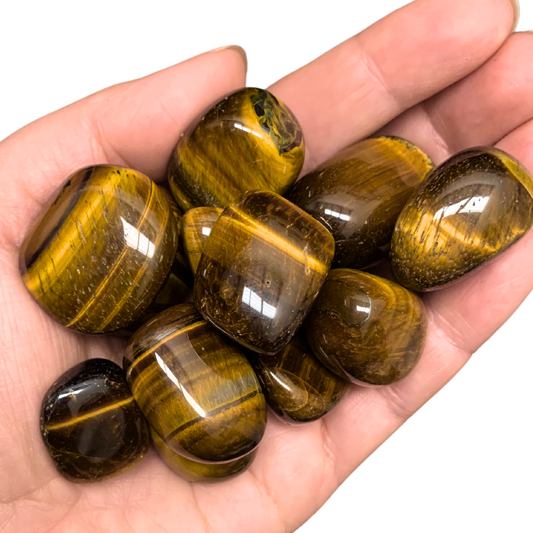 Tiger Eye, Gold Tumbled Stones
