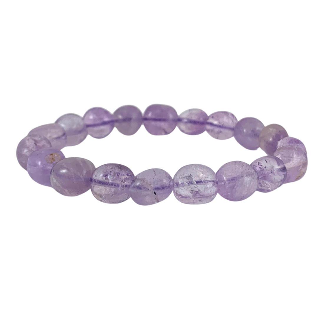 Amethyst Tumbled Stone Bracelet