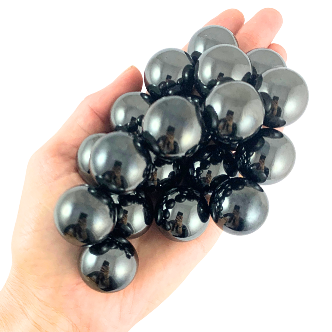 Hematite, Magnetic Tumbled Stones - Spheres