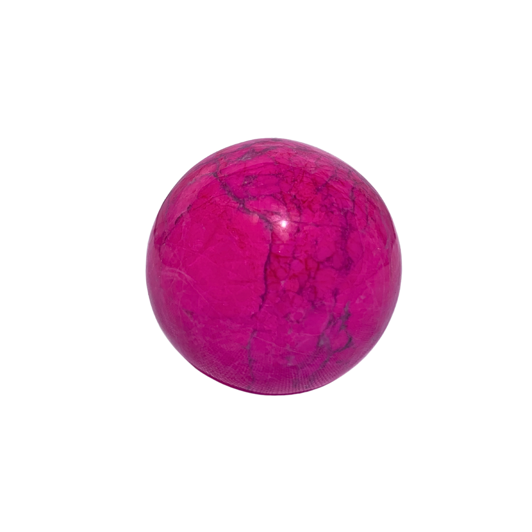 Pink Howlite Spheres – Cosmic Crystals