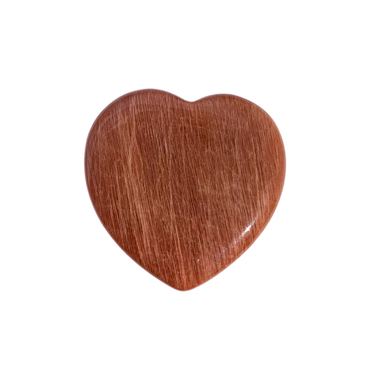 Peach Moonstone Hearts