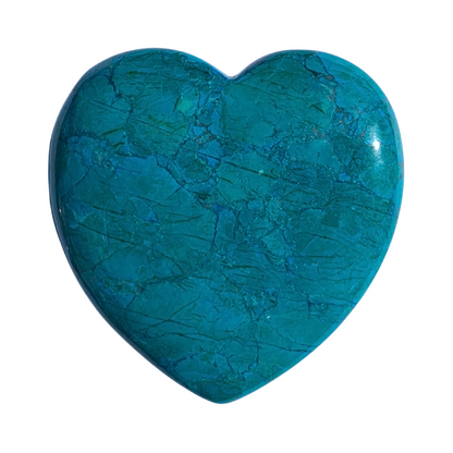 Howlite, Chrysocolla Hearts - Large