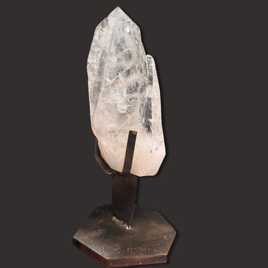 Large Clear Quartz Laser On Stand