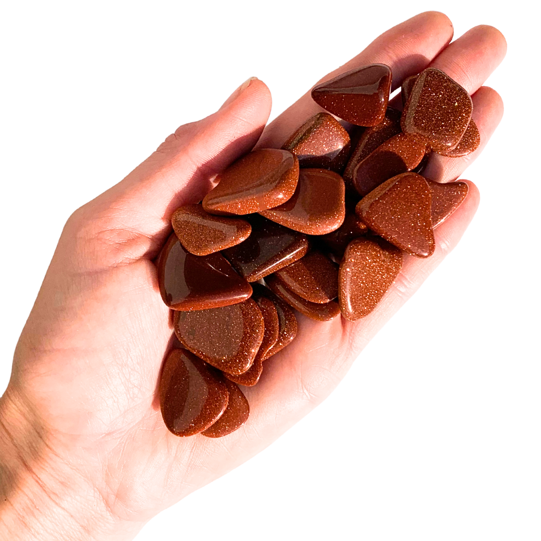 Goldstone Tumbled Stones Free Form