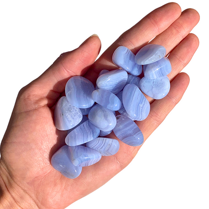 Agate, Blue Lace Small Tumbled Stones