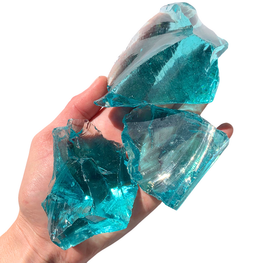 Obsidian, Light Blue Rough Stones
