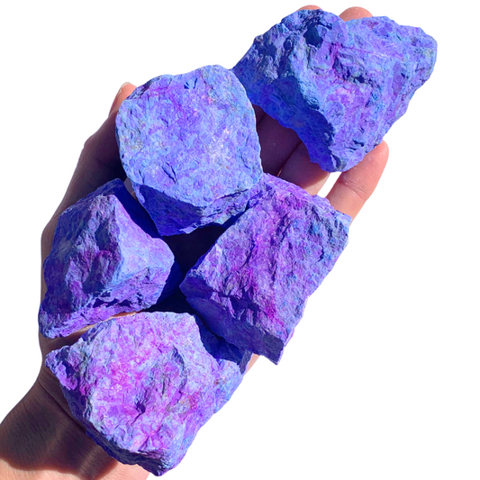 Howlite, Purple Rough Stones