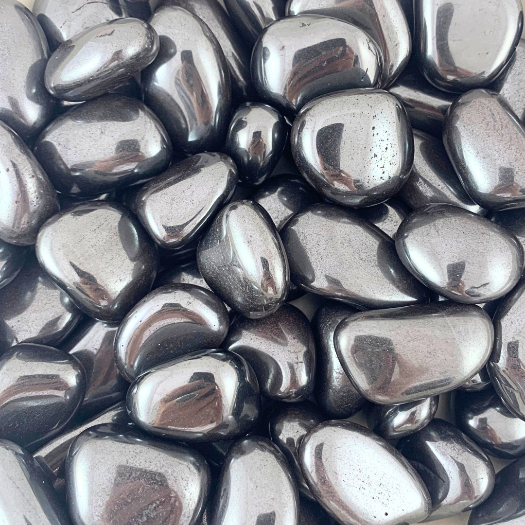 Hematite Tumbled Stones - Rounded Free Form