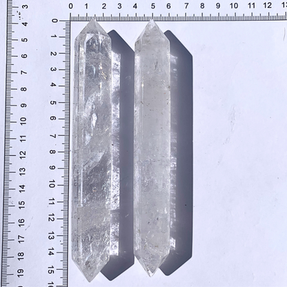 Quartz, Clear Wands - Double Terminated AA Grade