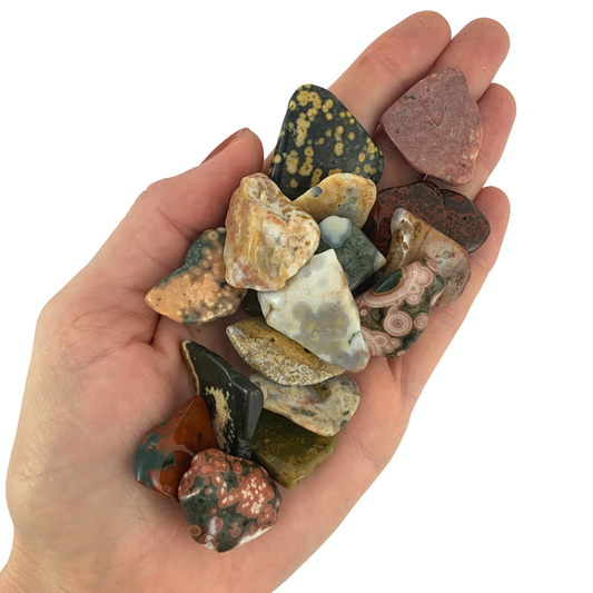 Jasper, Ocean Tumbled Stones - Free Form