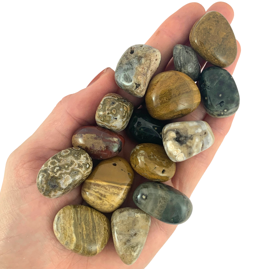 Jasper, Ocean Tumbled Stones