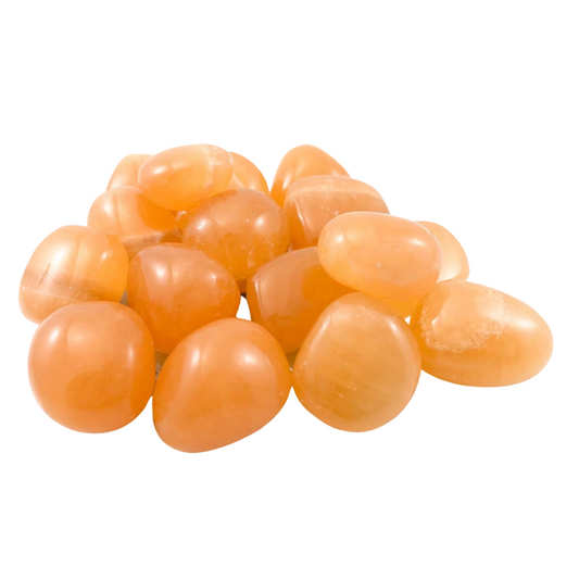 Calcite, Orange AA Tumbled Stones
