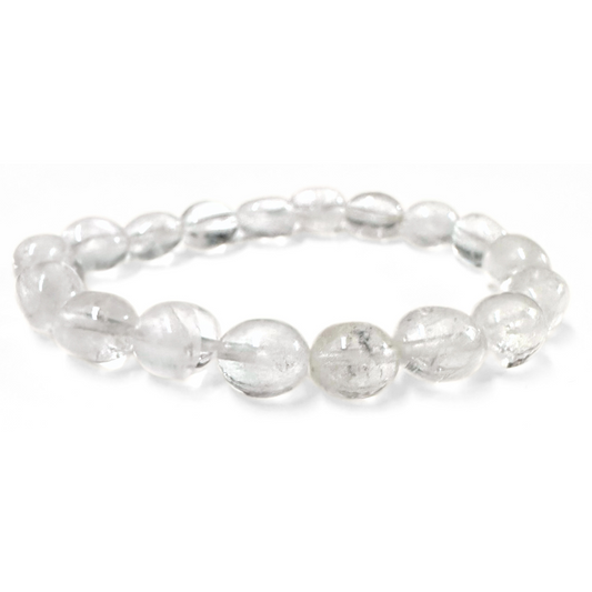 Quartz, Clear Tumbled Stone Bracelet