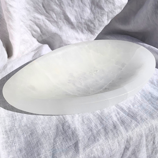 Selenite Extra Large Oval Bowls