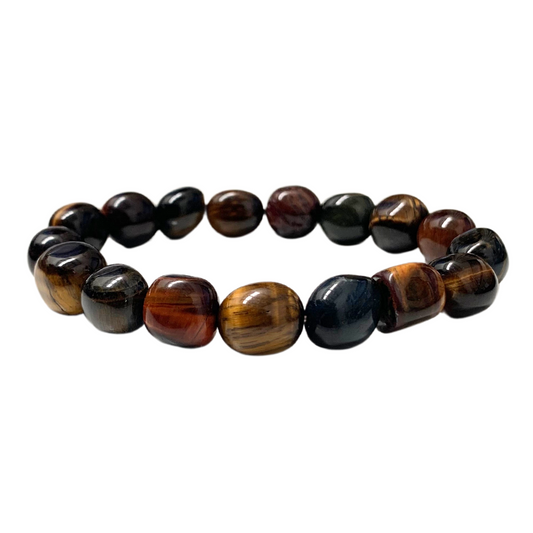 Tiger Eye, Multi Tumbled Stone Bracelet