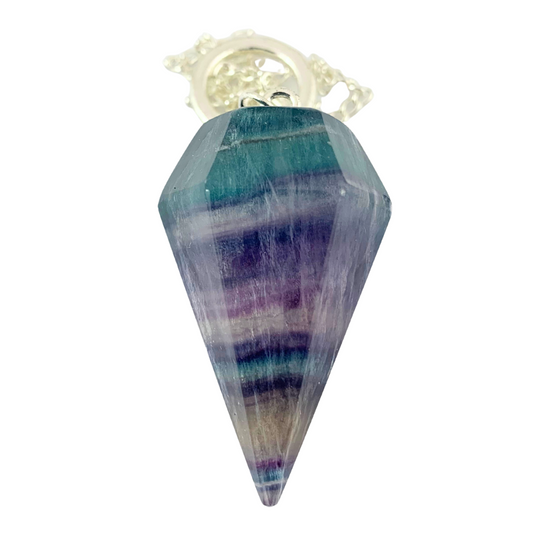 Fluorite, Rainbow Pendulum - AA Grade