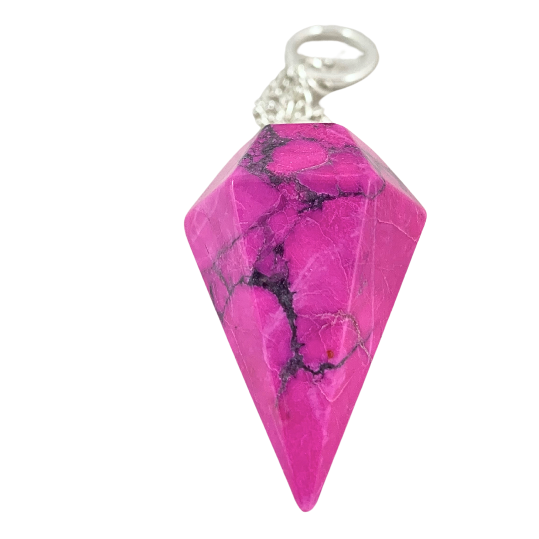 Pink Howlite Pendulum – Cosmic Crystals