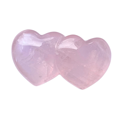 Quartz, Rose DUO Hearts - 80mm