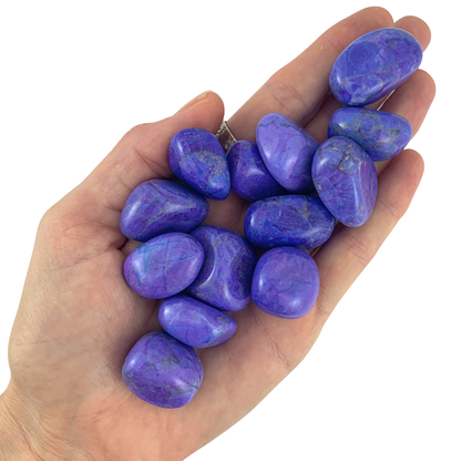Howlite, Purple Tumbled Stones
