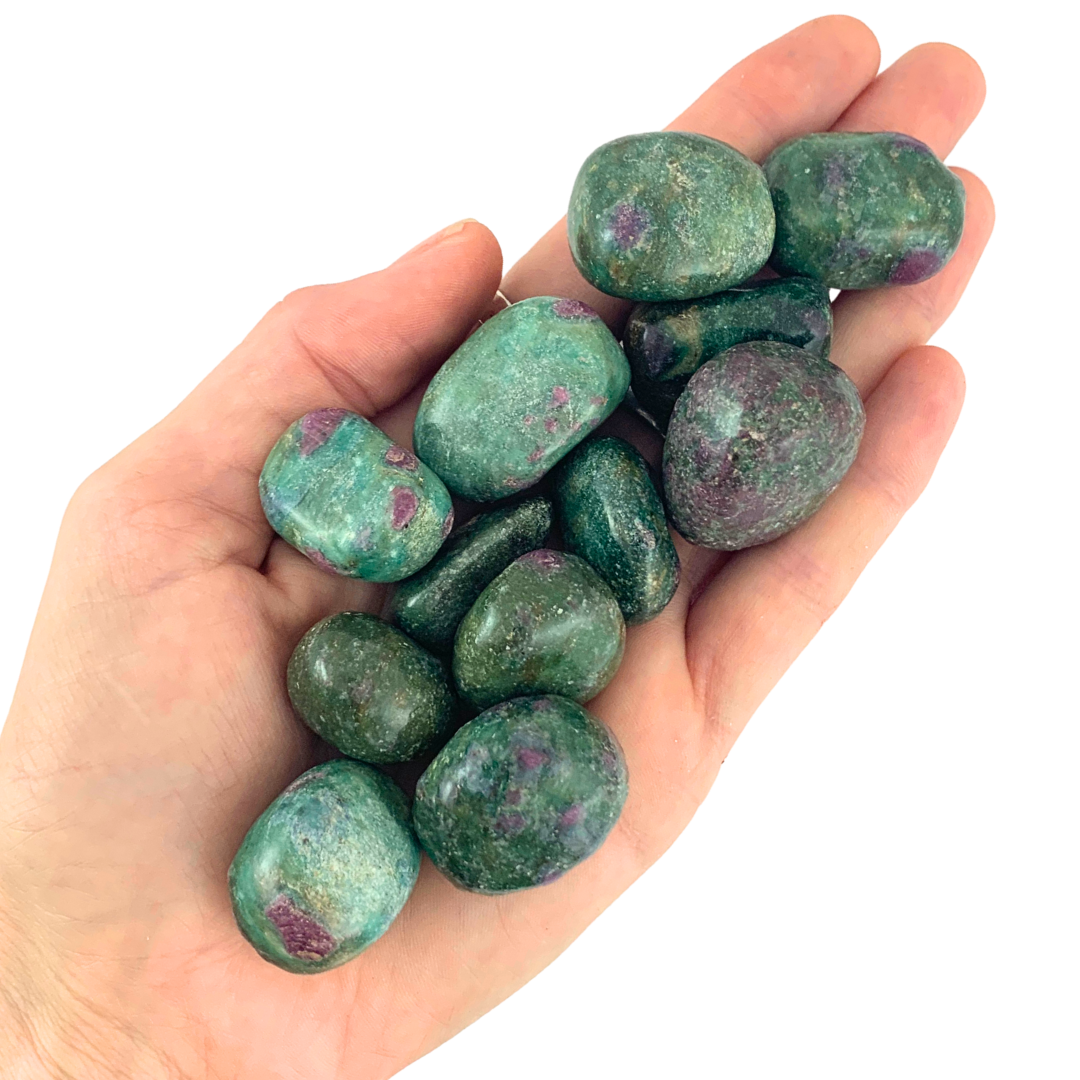 Ruby in Fuchsite Tumbled Stones