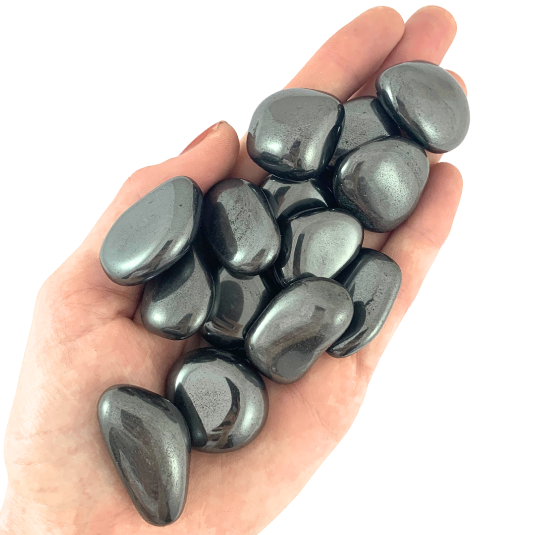Hematite Tumbled Stones - Rounded Free Form