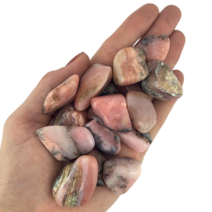 Opal, Pink Andean Tumbled Stones - Rounded Free Form