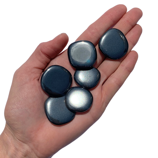 Hematite Flatstones (Bra Buddies)