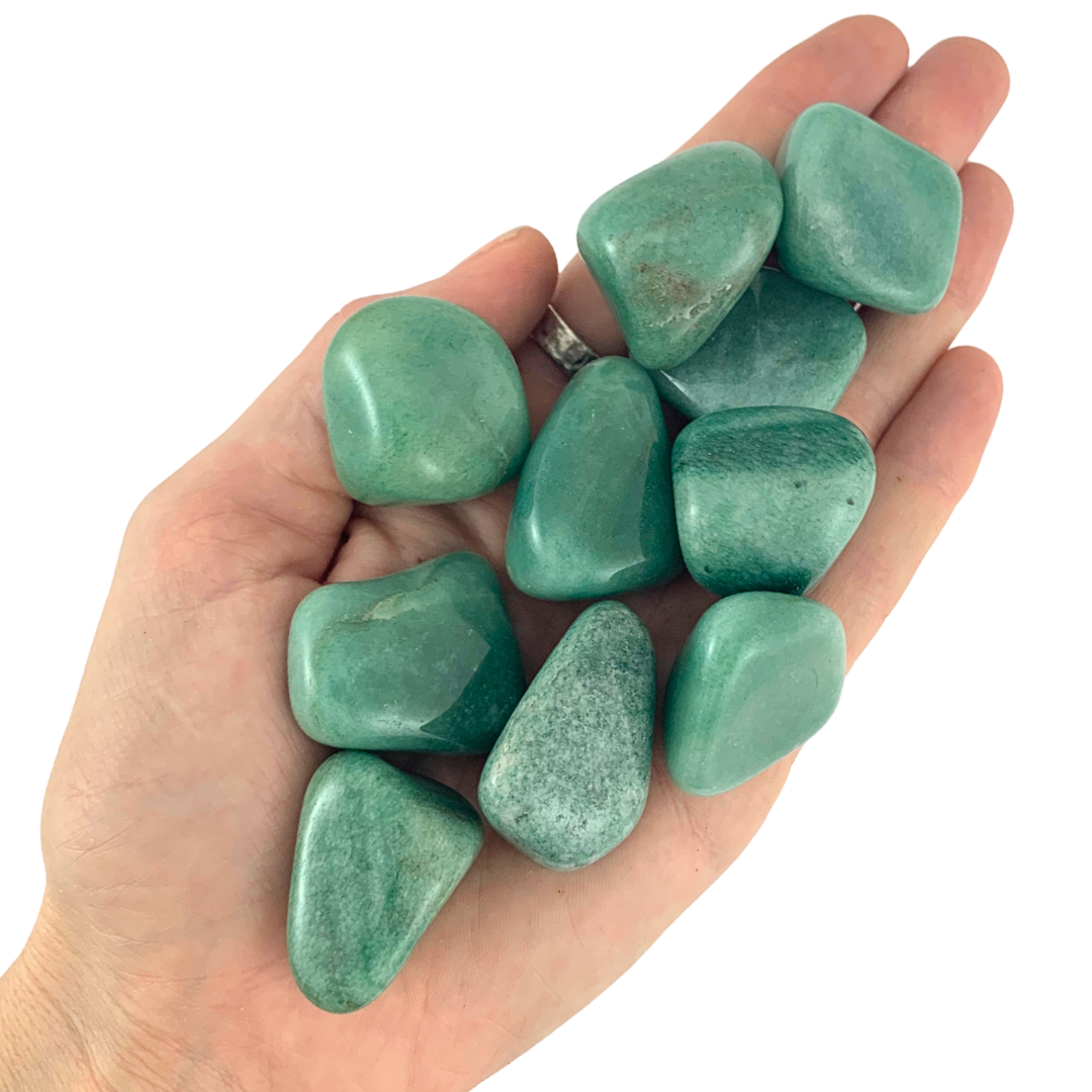 Aventurine, Green Tumbled Stones - Larger - Rounded Free Form