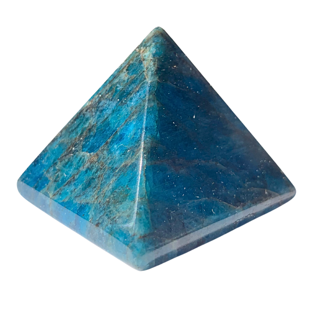Blue Apatite Pyramids