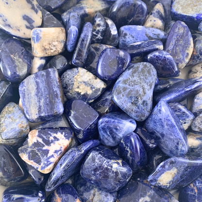 Sodalite Tumbled Stones - Rounded Free Form