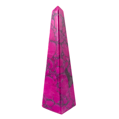 Howlite, Pink Obelisks