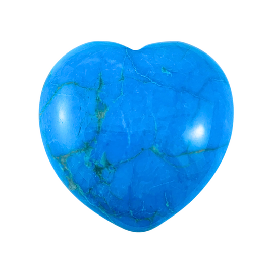 Blue Howlite Hearts