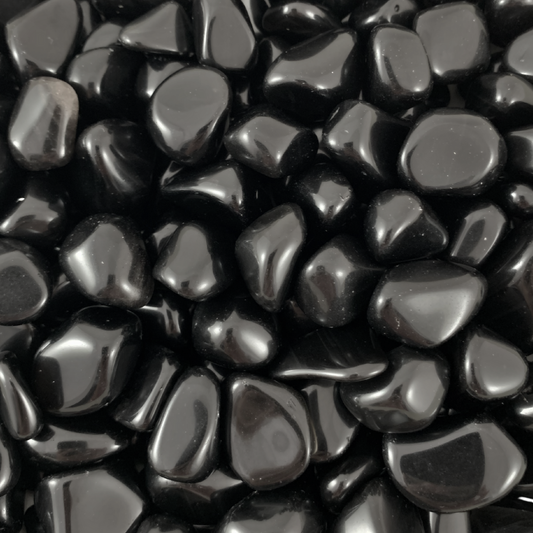 Apache Tears Rounded Free Form Tumbled Stones