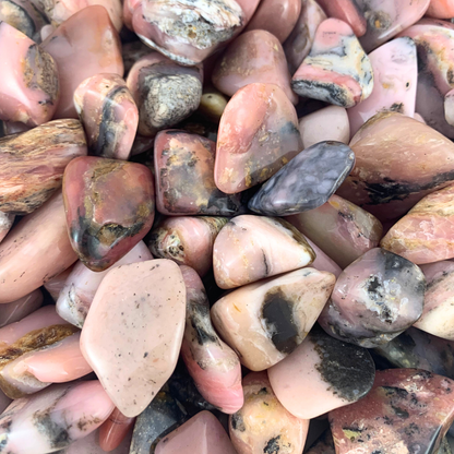 Opal, Pink Andean Tumbled Stones - Rounded Free Form