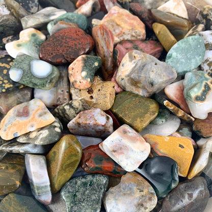 Jasper, Ocean Tumbled Stones - Free Form