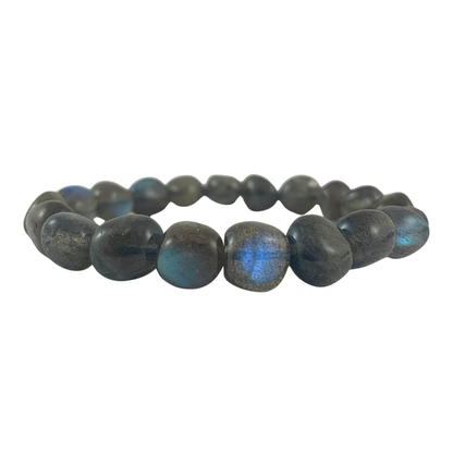 LabradoriteTumbled Stone Bracelet - AA Grade