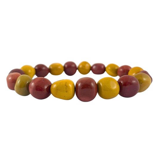 Mookaite Tumbled Stone Bracelet - AA Grade