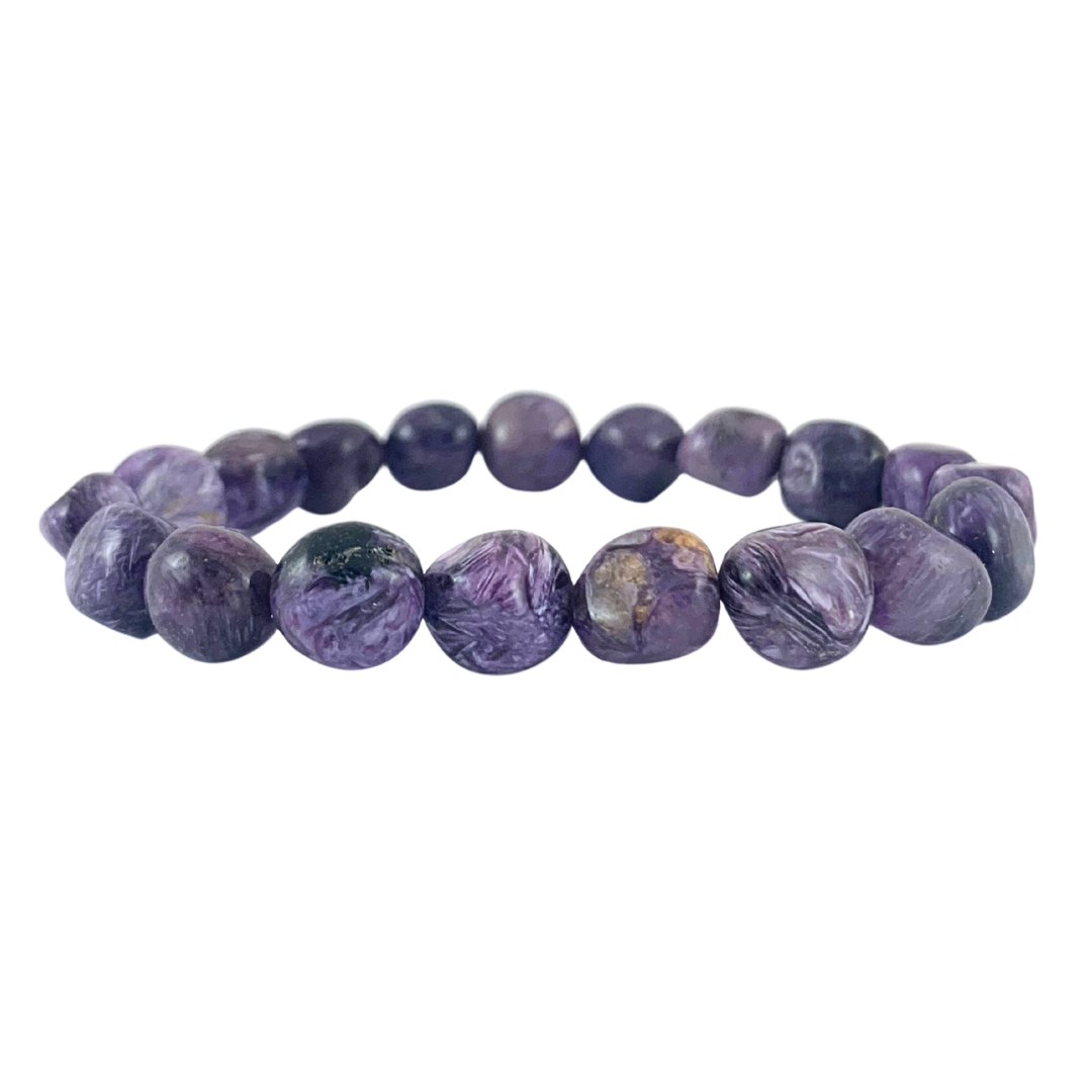Charoite Tumbled Stone Bracelet