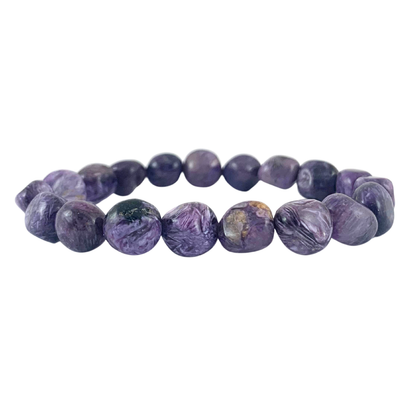 Charoite Tumbled Stone Bracelet