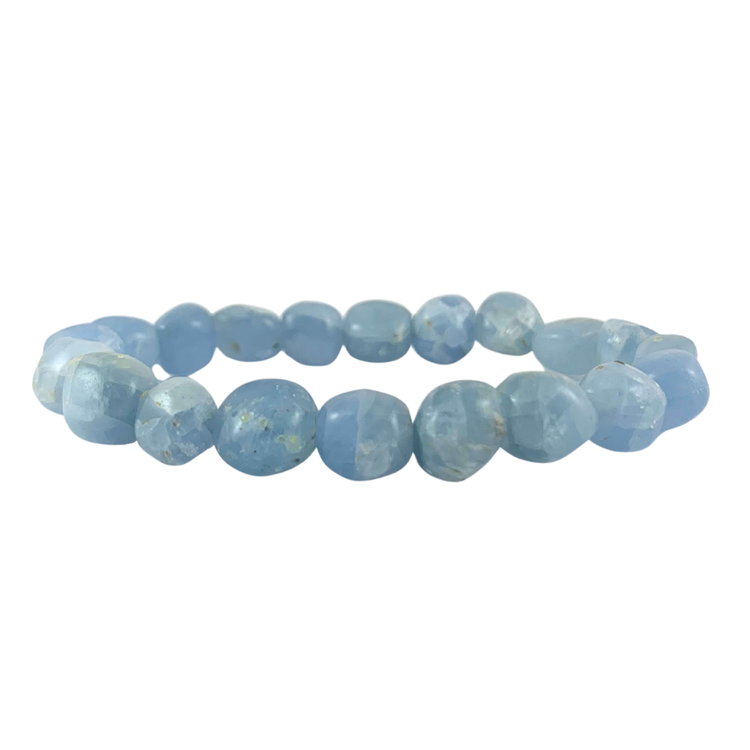 Calcite, Blue Tumbled Stone Bracelet