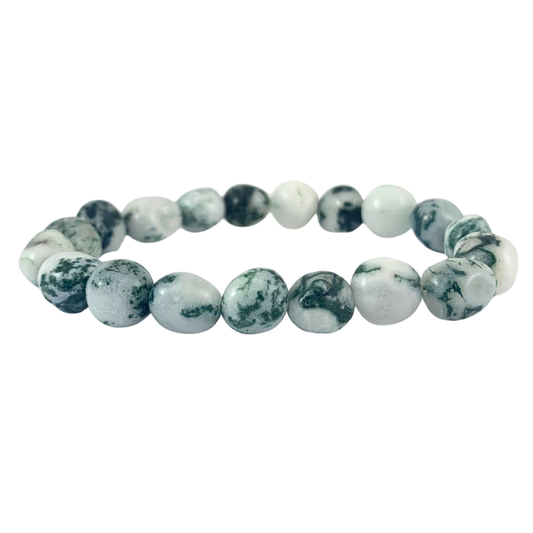 Agate, Tree Tumbled Stone Bracelets