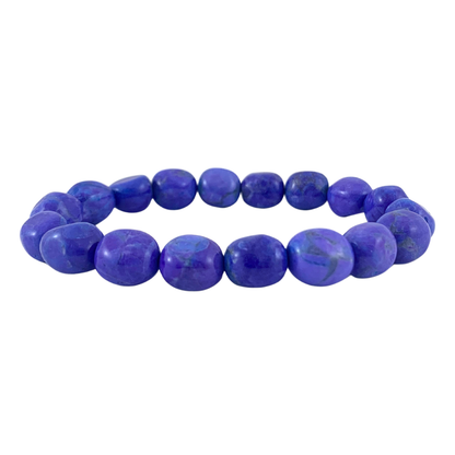Howlite, Purple Tumbled Stone Bracelets