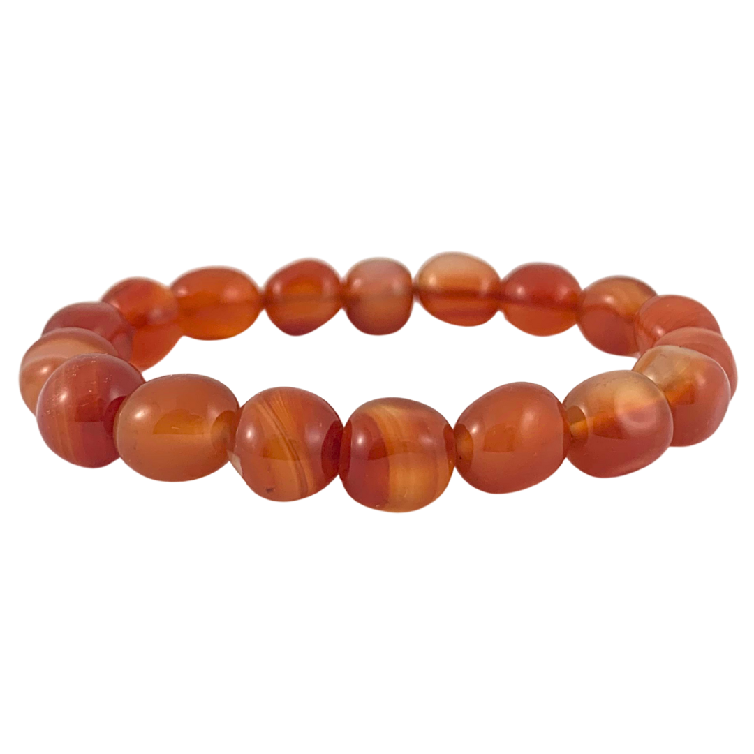 Carnelian Tumbled Stone Bracelet