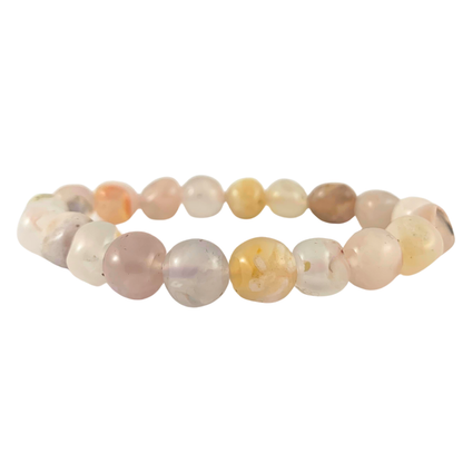 Agate, Blossom Tumbled Stone Bracelet