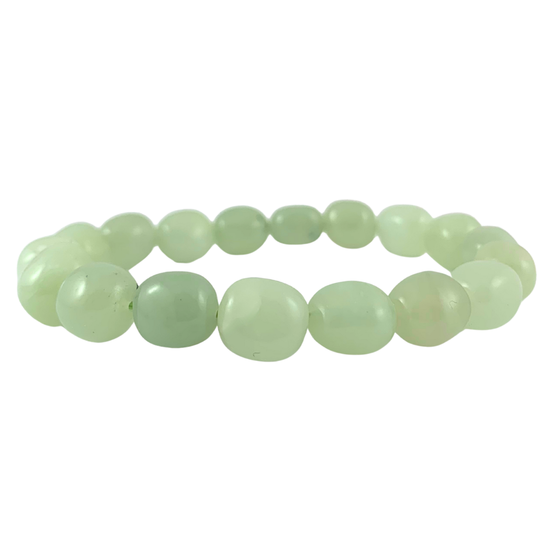Jade, New Tumbled Stone Bracelet