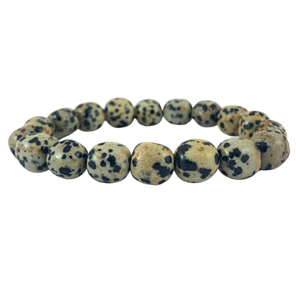 Jasper, Dalmation Tumbled Stone Bracelet
