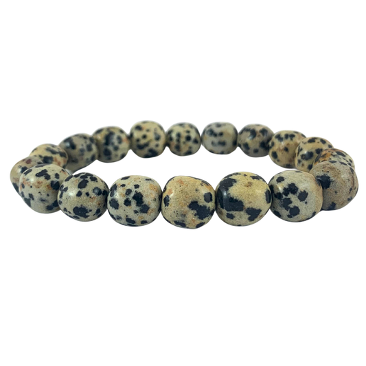Jasper, Dalmation Tumbled Stone Bracelet
