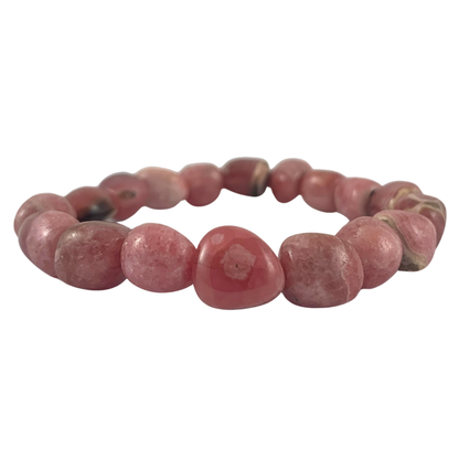 Rhodochrosite Tumbled Stone Bracelets - AA Grade