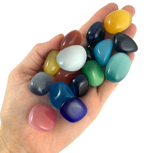 Cat's Eye, Mixed Tumbled Stones