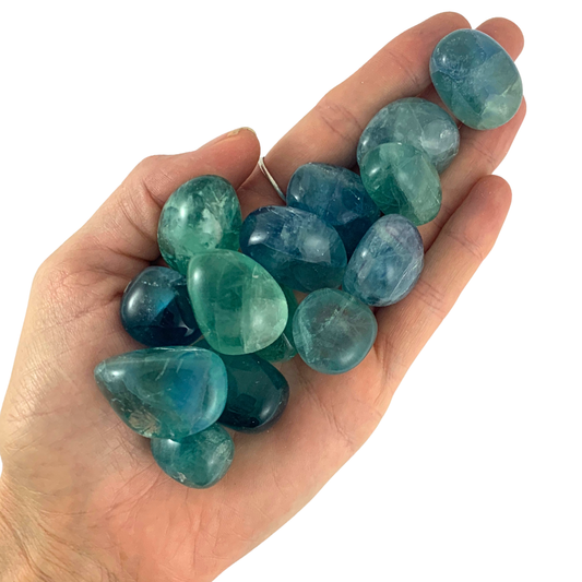 Fluorite, Blue Tumbled Stones